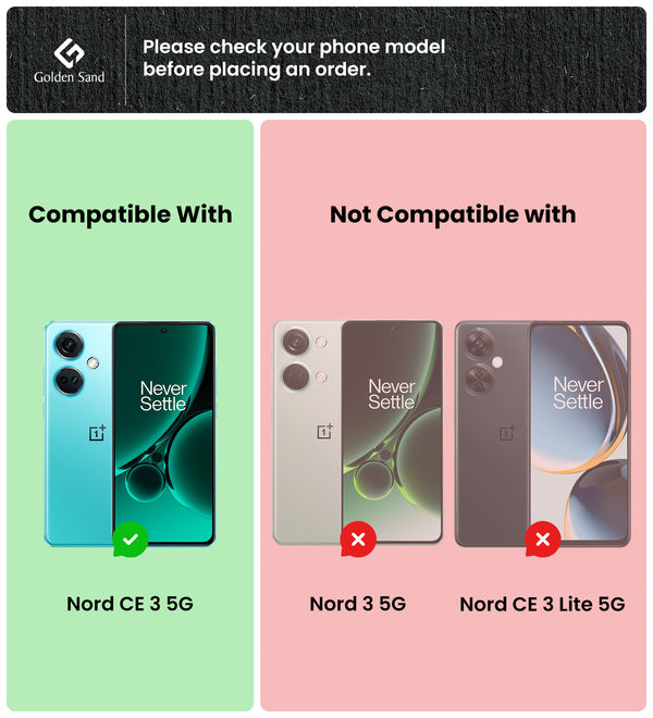 OnePlus Nord CE 3 5G (6.7 inch) Back Cover | Vegan Leather Series, Black