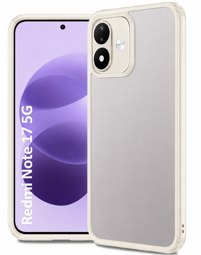 Redmi Note 17 5G (7.0 inch) Back Cover | Rugged Frosted Series, Ivory
