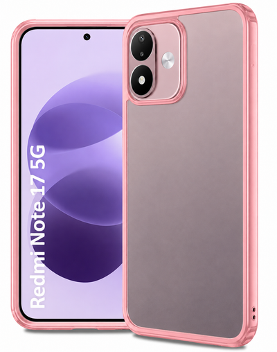Redmi Note 17 5G (7.0 inch) Back Cover | Rugged Frosted Series, Pink