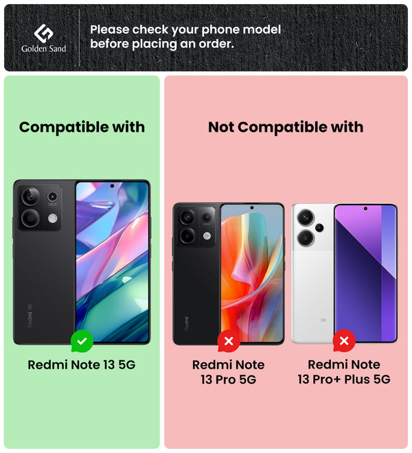 Redmi Note 13 5G (6.67 inch) Back Cover | Rugged Frosted Series, Black