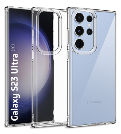 Samsung Galaxy S23 Ultra 5G (6.8 inch) Back Cover | Ice Crystal Series, Crystal Clear