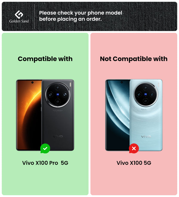 Vivo X100 Pro 5G (6.78 inch) Back Cover | Vegan Leather Series, Black