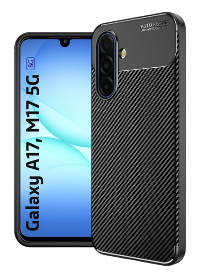 Samsung Galaxy A17 5G, Samsung Galaxy M17 5G (6.7 inch) Back Cover | Aramid Fiber Series, Black