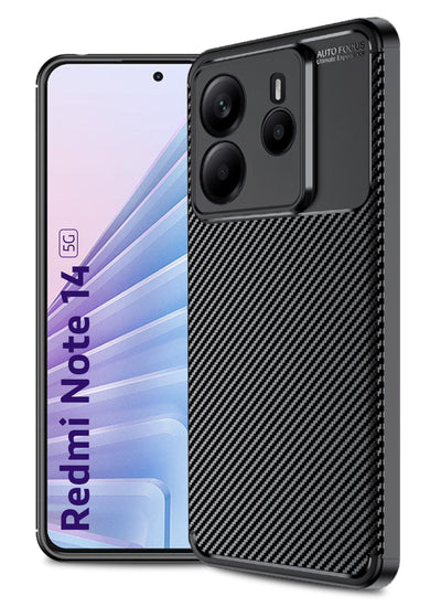 Redmi Note 14 5G (6.67 inch) Back Cover | Aramid Fiber Series, Black