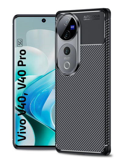 Vivo V40 5G, Vivo V40 Pro 5G, Vivo T3 Ultra 5G (6.78 inch) Back Cover | Aramid Fiber Series, Black