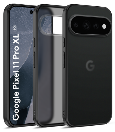 Google Pixel 11 Pro XL 5G (6.8 inch) Back Cover | Rugged Frosted Series, Obsidian Black