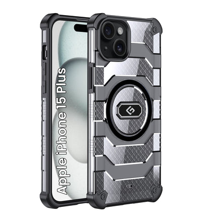 Apple iPhone 15 Plus (6.7 inch) Back Cover | Explorer Series, [Magsafe Compatible], Space Black