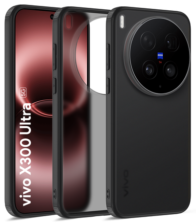 Vivo X300 Ultra 5G (6.82 inch) Back Cover | Rugged Frosted Series, Noir Black
