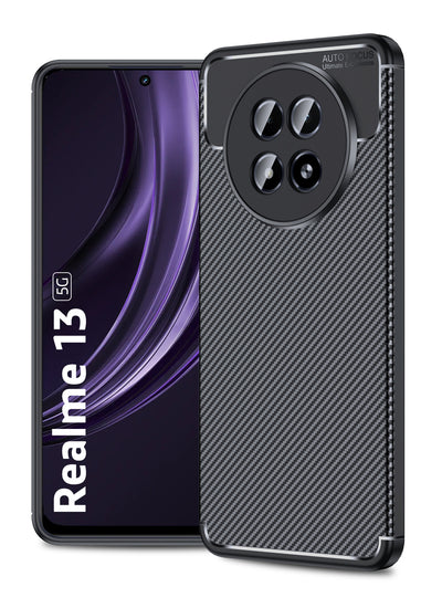 Realme 13 5G, realme 12 / realme 12x, Realme C65 / Realme N65, Narzo 70x 5G (6.72 inch) Back Cover | Aramid Fiber Series, Black