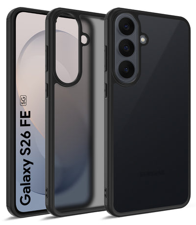 Samsung Galaxy S26 FE 5G (6.7 inch) Back Cover | Rugged Frosted Series, Graphite Black