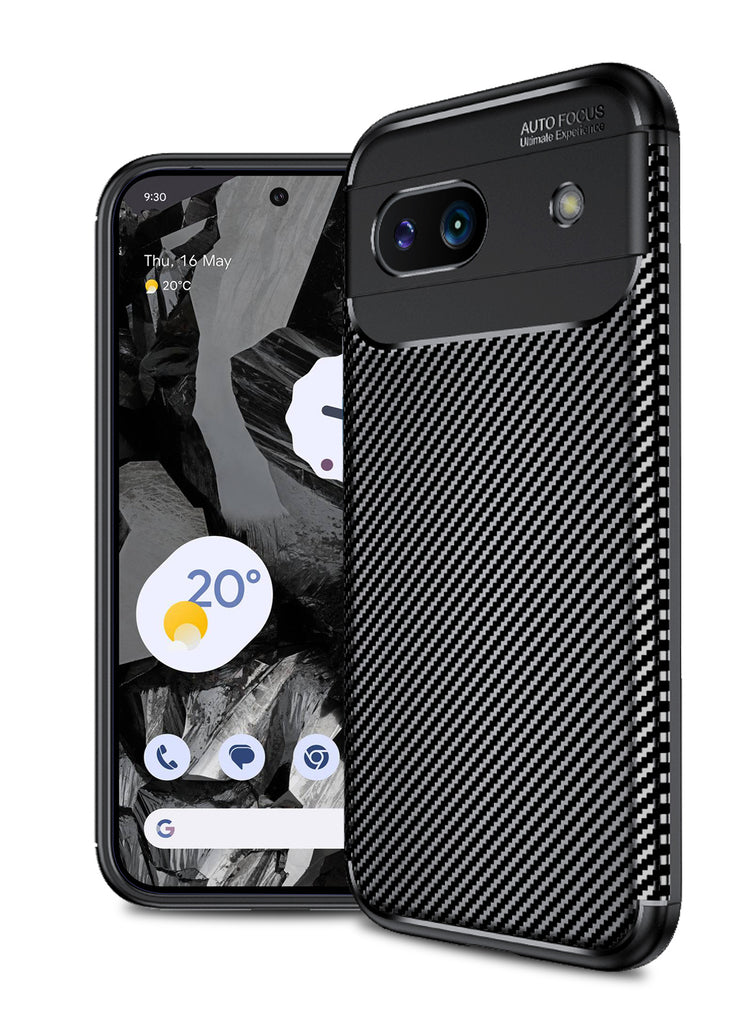 Aramid Fibre Series Shockproof Armor Back Cover for Google Pixel 8A 5G, 6.1 inch, Black