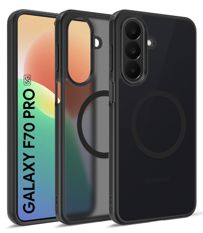 Samsung Galaxy F70 Pro 5G (6.7 inch) Back Cover | Rugged Frosted MagSnap Series, Alpha Black