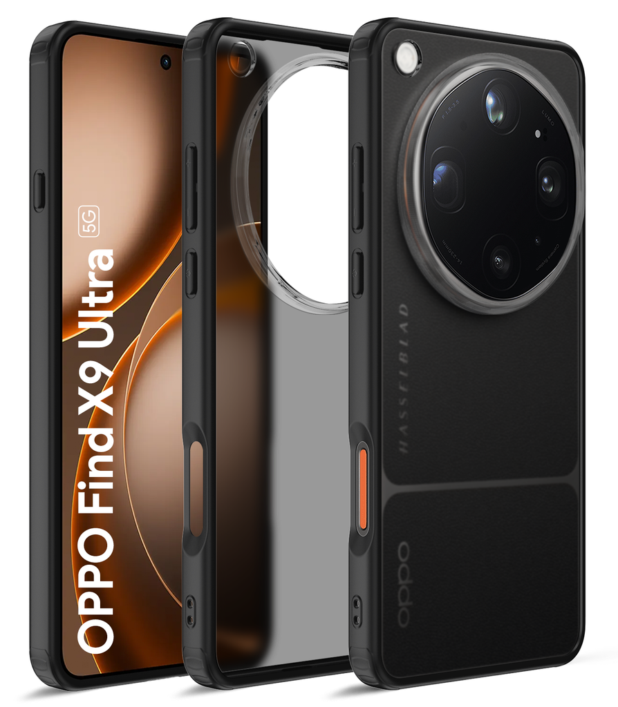 Oppo Find X9 Ultra 5G (6.82 inch) Back Cover | Rugged Frosted Series, Tundra Black