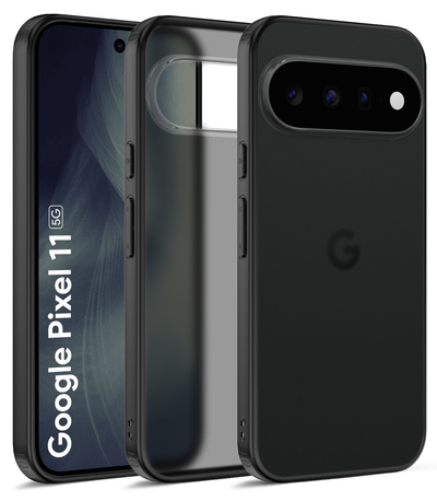 Google Pixel 11 5G (6.3 inch) Back Cover | Rugged Frosted Series, Obsidian Black