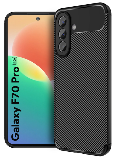 Samsung Galaxy F70 Pro 5G (6.7 inch) Back Cover | Aramid Fiber Series, Alpha Black