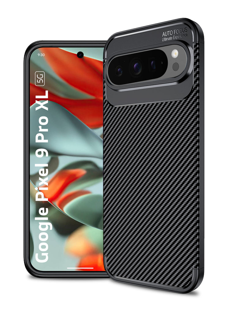 Aramid Fibre Series Shockproof Armor Back Cover for Google Pixel 9 Pro XL 5G, 6.8 inch, Black