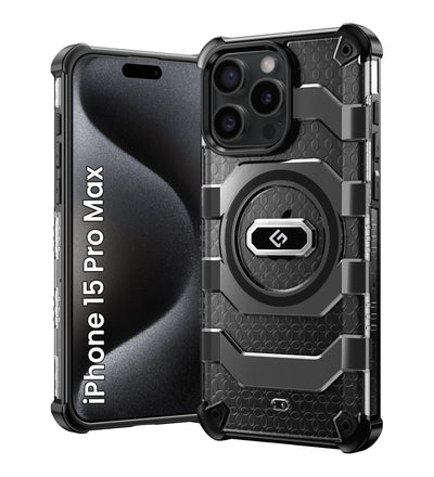 Apple iPhone 15 Pro Max (6.7 inch) Back Cover | Explorer Series, [Magsafe Compatible], Space Black