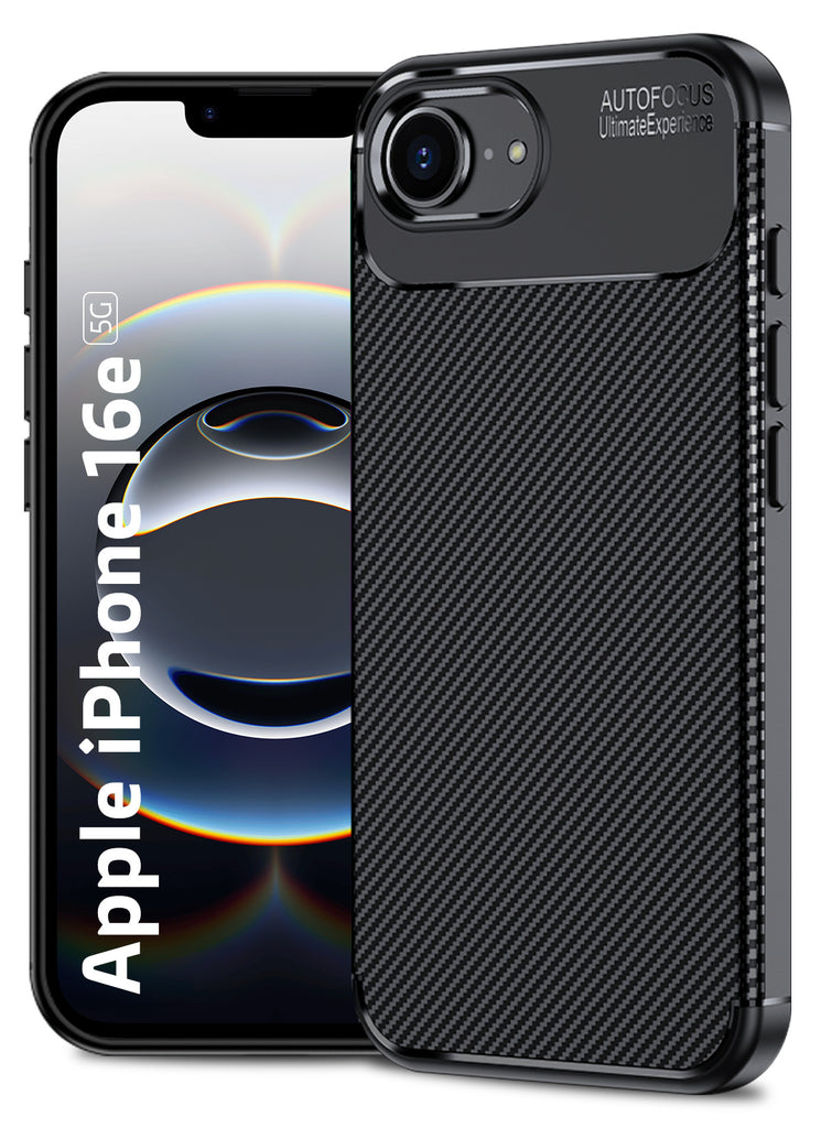 Apple iPhone 16e (6.1 inch) Back Cover | Aramid Fiber Series, Black