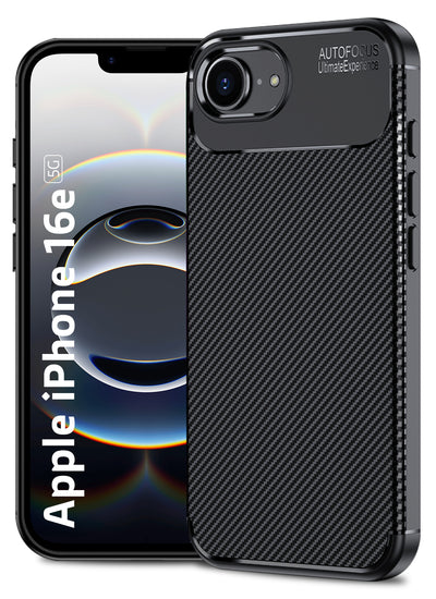 Apple iPhone 16e (6.1 inch) Back Cover | Aramid Fiber Series, Black