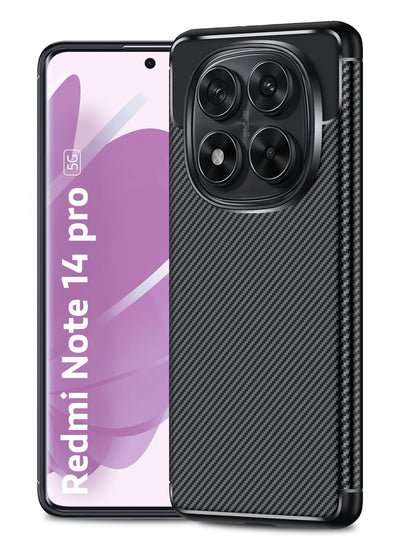 POCO X7 5G, Redmi Note 14 Pro 5G, Redmi Note 14 Pro+ Plus 5G (6.67 inch) Back Cover | Aramid Fiber Series, Black