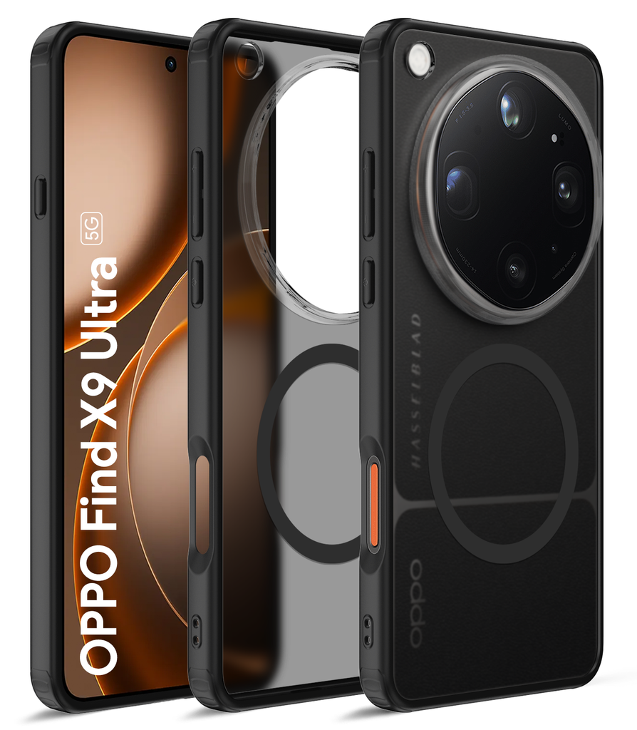 Oppo Find X9 Ultra 5G (6.82 inch) Back Cover | Rugged Frosted MagSnap Series, Tundra Black