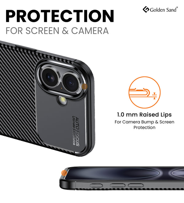 Apple iPhone 16 (6.1 inch) Back Cover | Aramid Fiber Series, Black