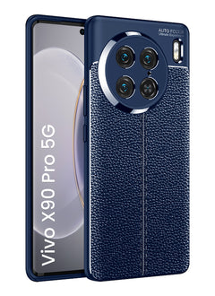 Vegan Leather- Blue