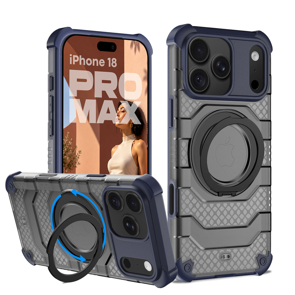Apple iPhone 18 Pro Max (6.9 inch) Back Cover | Explorer Series, [Magsafe Compatible With Ring], Deep Blue