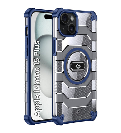 Apple iPhone 15 Plus (6.7 inch) Back Cover | Explorer Series, [Magsafe Compatible], Deep Blue