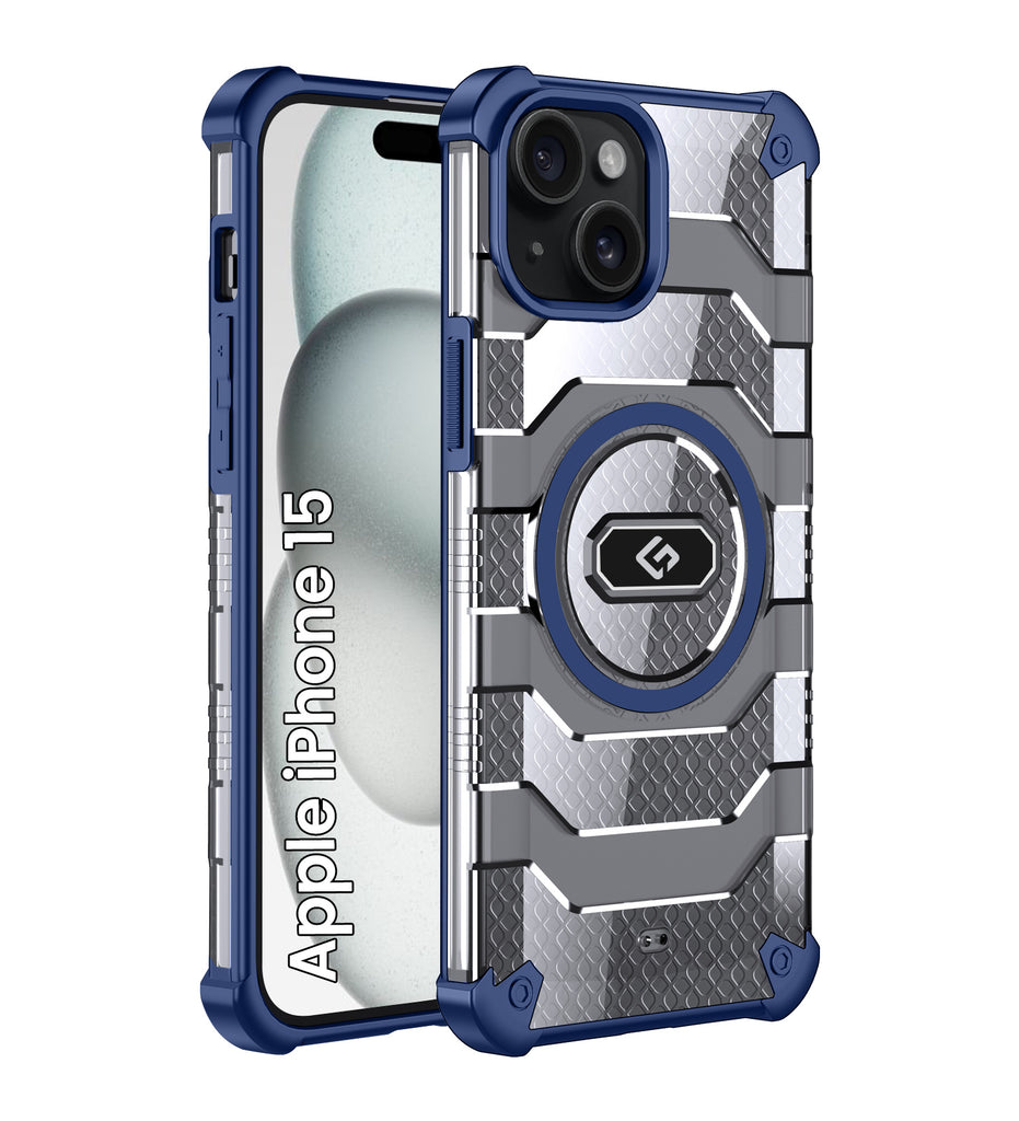 Apple iPhone 15 (6.1 inch) Back Cover | Explorer Series, [Magsafe Compatible], Deep Blue
