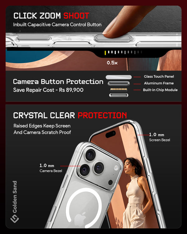 Apple iPhone 18 Pro Max 5G (6.9 inch) Back Cover | Aura MagSnap Series, Crystal Clear