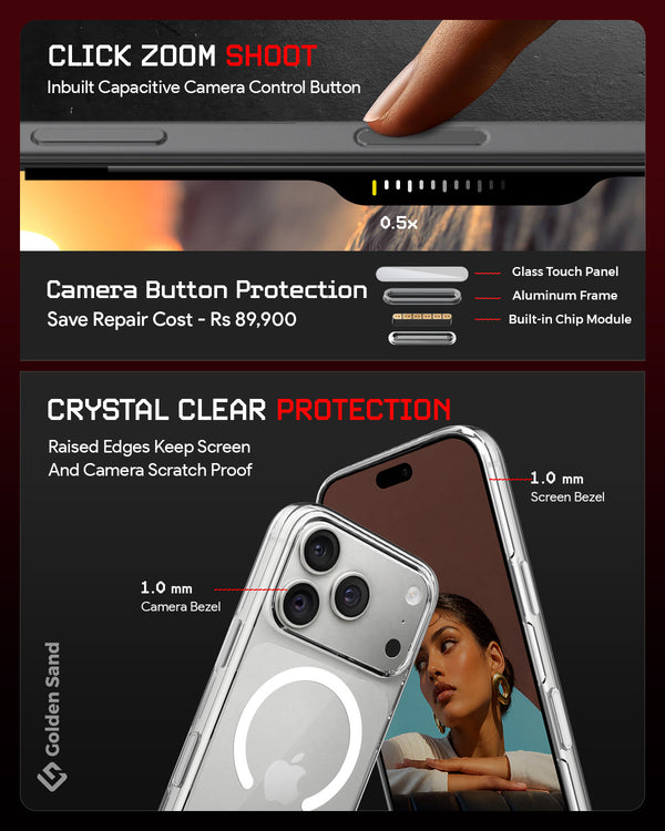 Apple iPhone 18 Pro 5G (6.3 inch) Back Cover | Aura MagSnap Series, Crystal Clear