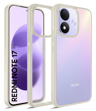 Redmi Note 17 5G (7.0 inch) Back Cover | Rugged Frosted Series, Starlight Ivory