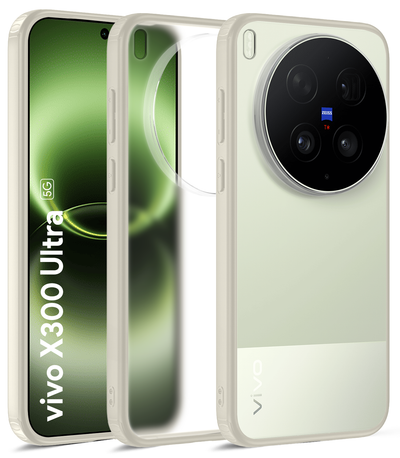 Vivo X300 Ultra 5G (6.82 inch) Back Cover | Rugged Frosted Series, Ivory