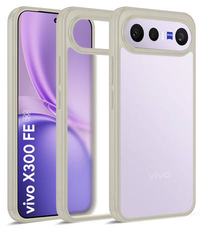Vivo X300 FE 5G (6.31 inch) Back Cover | Rugged Frosted Series, Victory Ivory