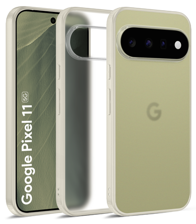 Google Pixel 11 5G (6.3 inch) Back Cover | Rugged Frosted Series, Pistachio Ivory
