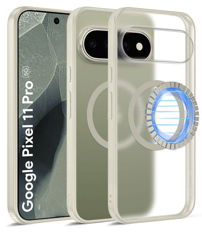 Google Pixel 11 Pro 5G (6.3 inch) Back Cover | Rugged Frosted MagSnap Series, Olive Ivory