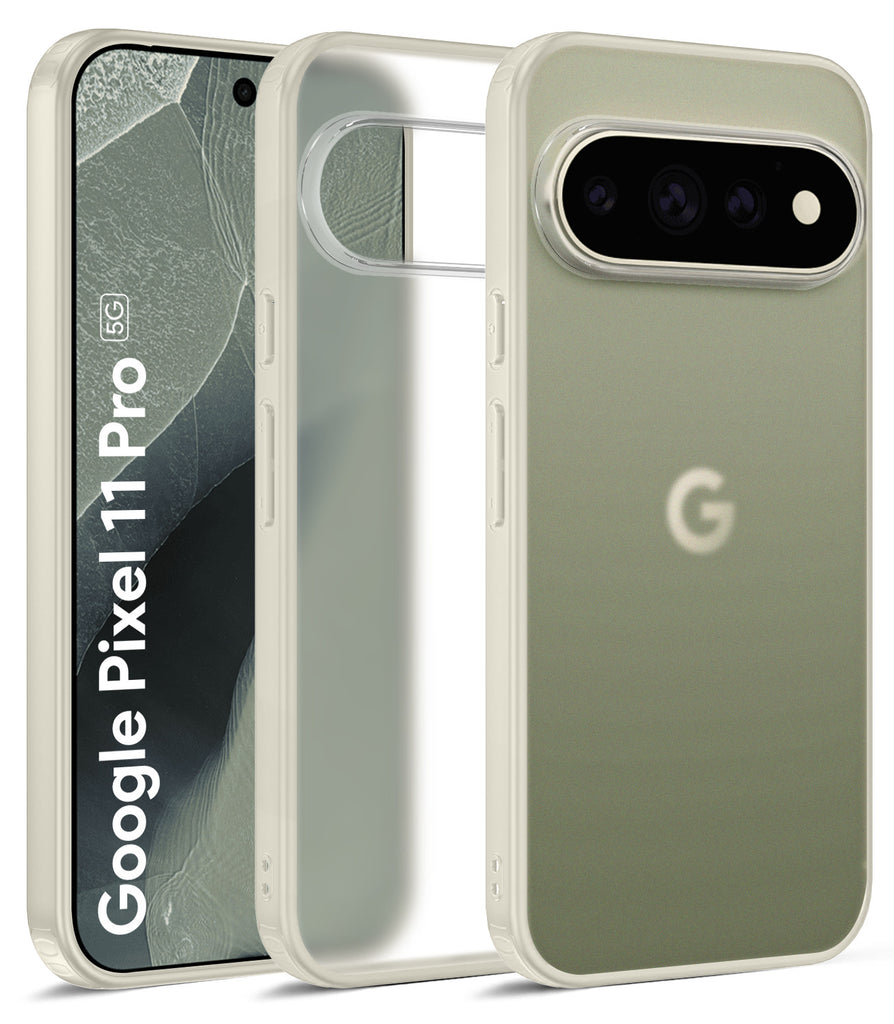 Google Pixel 11 Pro 5G (6.3 inch) Back Cover | Rugged Frosted Series, Olive Ivory