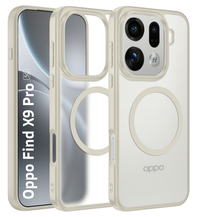 Oppo Find X9 Pro 5G (6.78 inch) Back Cover | Rugged Frosted MagSnap Series, Ivory