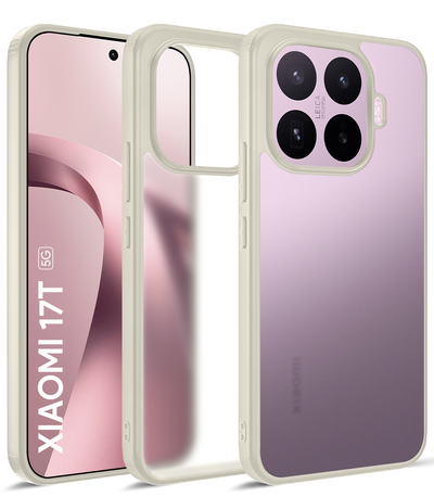 Xiaomi 17T 5G (6.59 inch) Back Cover | Rugged Frosted Series, Ivory
