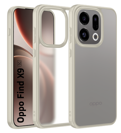 Oppo Find X9 5G (6.59 inch) Back Cover | Rugged Frosted Series, Ivory
