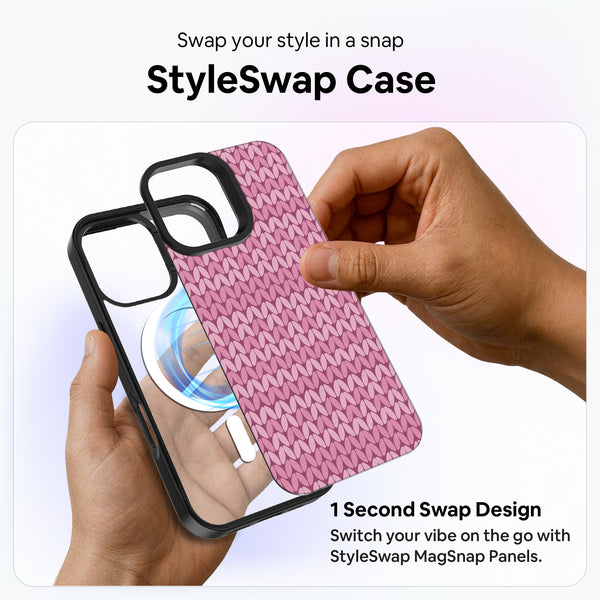 Pink Knitting Pattern [Chic & Charming] - StyleSwap Back Cover + Back Panel