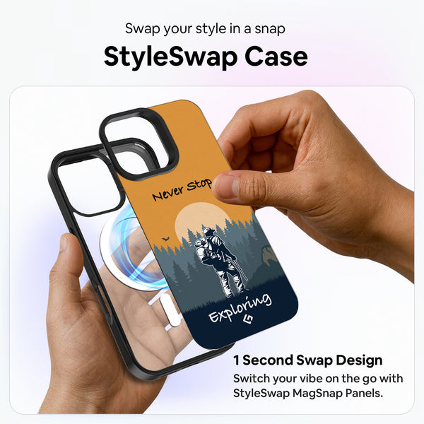 Never Stop [Wanderlust] - StyleSwap Back Cover + Back Panel