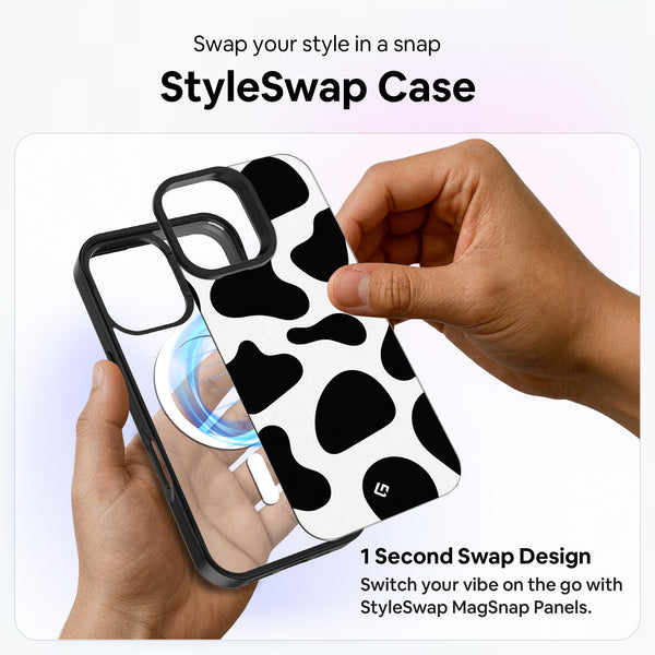 Cow Skin [Stripes & Spots] - StyleSwap Back Cover + Back Panel