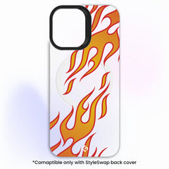 Red Fire Transparent [Abstract Theme] - StyleSwap Back Panel
