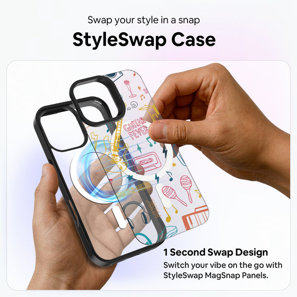 Music Doodle Transparent [Abstract] - StyleSwap Back Cover + Back Panel