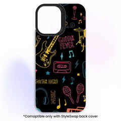 Music Doodle Colour [Abstract Theme] - StyleSwap Back Panel