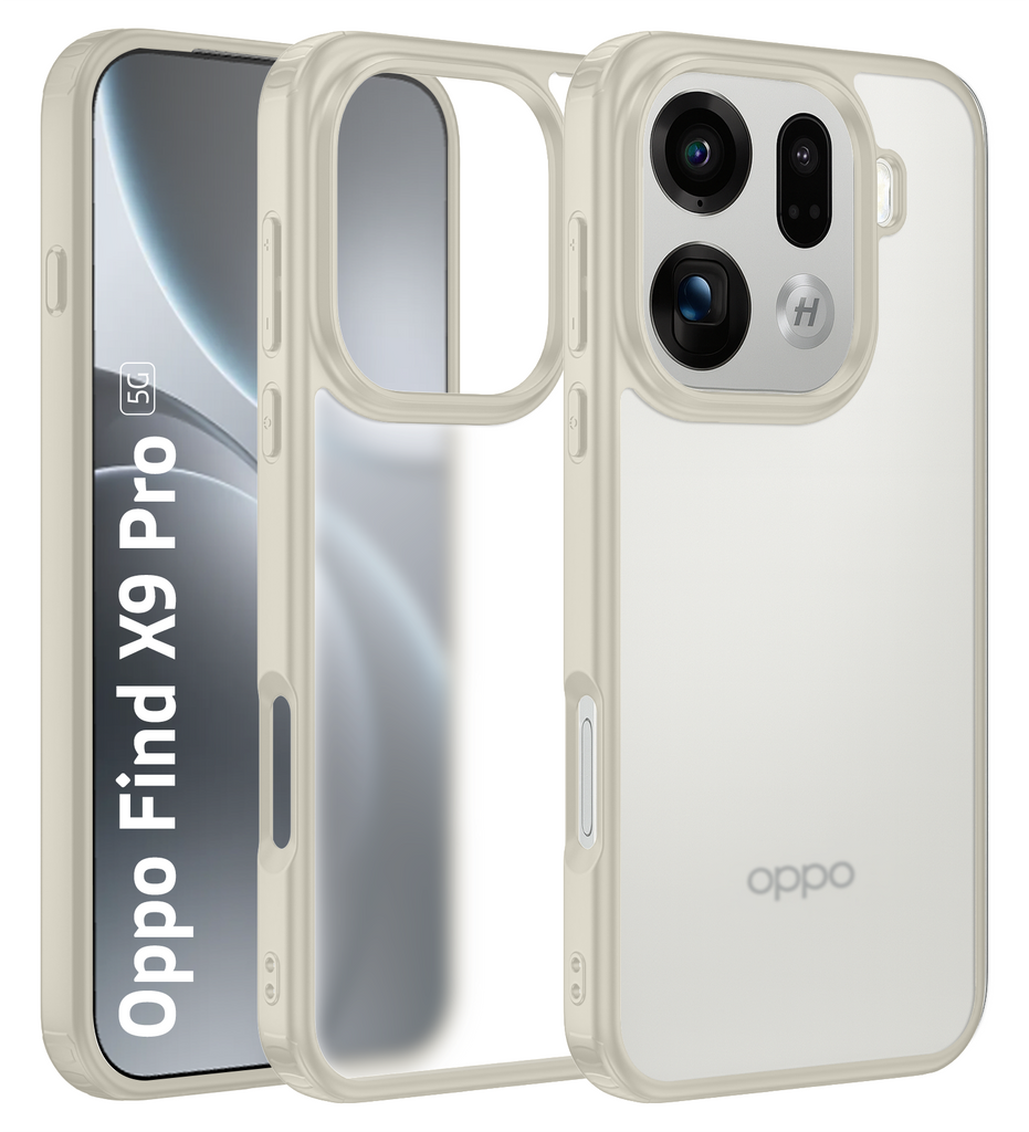 Oppo Find X9 Pro 5G (6.78 inch) Back Cover | Rugged Frosted Series, Ivory