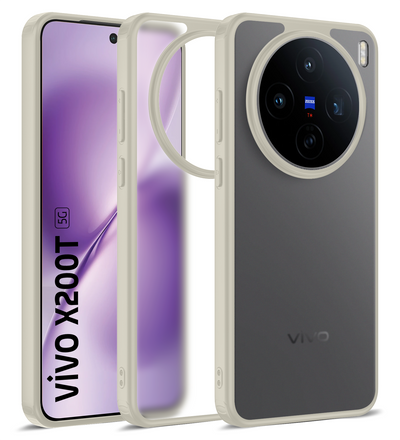 Vivo X200T 5G (6.67 inch) Back Cover | Rugged Frosted Series, Stellar Ivory