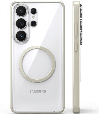 Samsung Galaxy S26 Ultra 5G (6.9 inch) Back Cover | Aura MagSnap Series, Silver Shadow